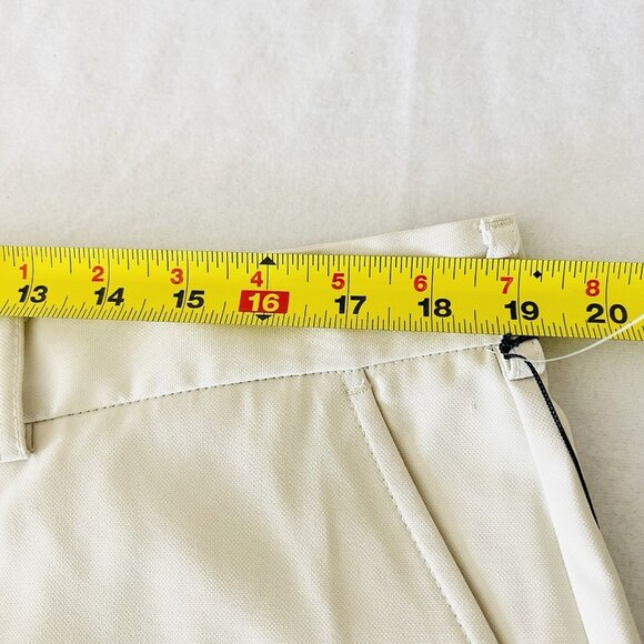 Pebble Beach Men's Performance Straight Flat Front Cream Pants Size 38x32 NWT - Picture 12 of 15